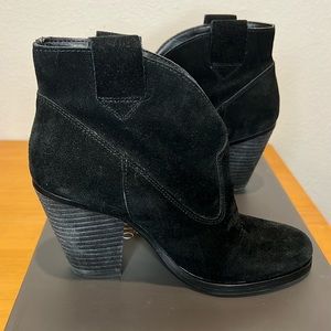 Vince Camuto Hadrian Western Inspired Suede Ankle Booties